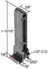 CRL Sliding Window Roller with 1/2" Nylon Wheel 1/8" Guide Leg