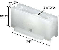 CRL Sliding Window Roller with 3/8" Nylon Wheel for Better-Bilt & Elco Windows