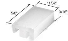 CRL Sliding Window Top Guide for Alenco Windows, Nylon, 11/32" Wide