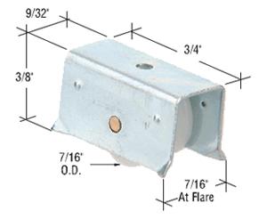 CRL Sliding Window Roller with 7/16" Nylon Center Groove Wheel- 7/16" Wide Housing - Package