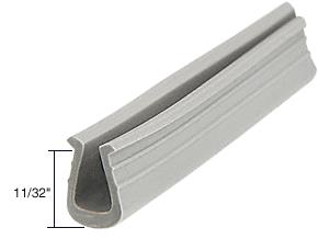 CRL Glazing Vinyl; 11/32" Channel Depth 5/16" Metal Opening - 100 ft Roll