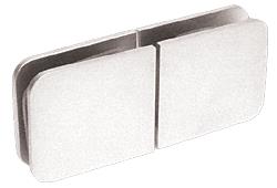 CRL Brushed Nickel Finish Traditional Movable Glass-To-Glass Transom Glass Clamp