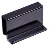 CRL Black Strike Plate With Finger Grip