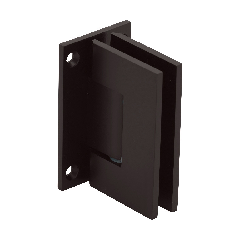 CRL Geneva 037 Series Oil Rub Bronze Wall Mount Full Back Plate Standard Hinge