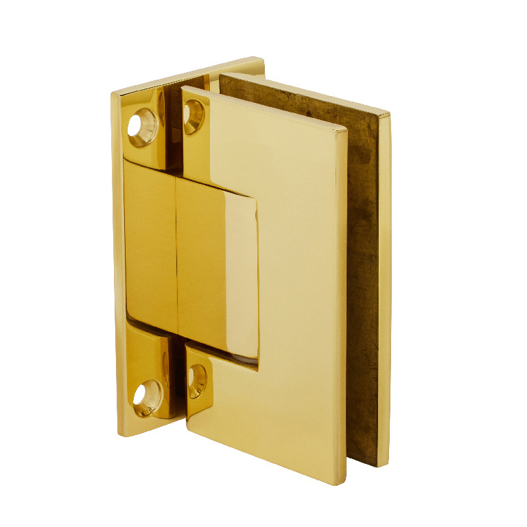 CRL Geneva 037 Series Brass Wall Mount Full Back Plate Standard Hinge