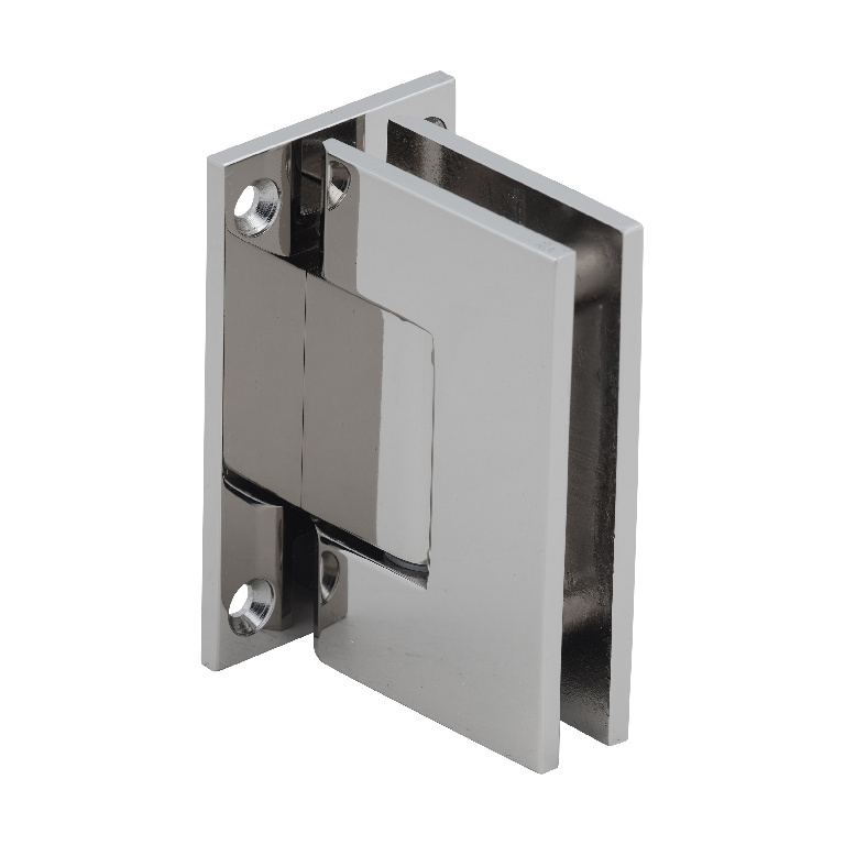 CRL Geneva 037 Series Polished Nickel Wall Mount Full Back Plate Standard Hinge
