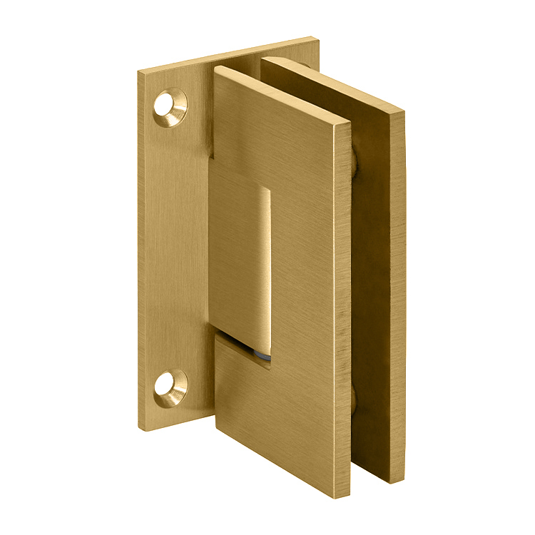 CRL Geneva 037 Series Satin Brass Wall Mount Full Back Plate Standard Hinge