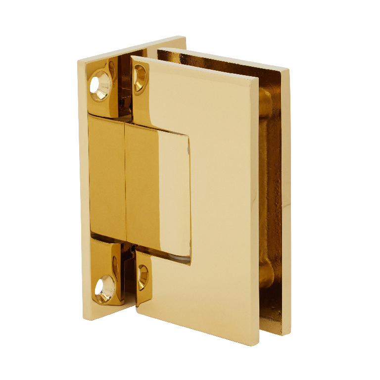 CRL Geneva 037 Series Ultra Brass Wall Mount Full Back Plate Standard Hinge