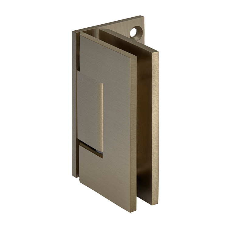 CRL Geneva 044 Series Brushed Bronze Wall Mount Offset Back Plate Hinge