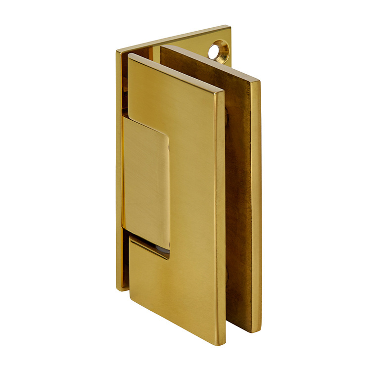 CRL Geneva 044 Series Polished Brass Wall Mount Offset Back Plate Hinge