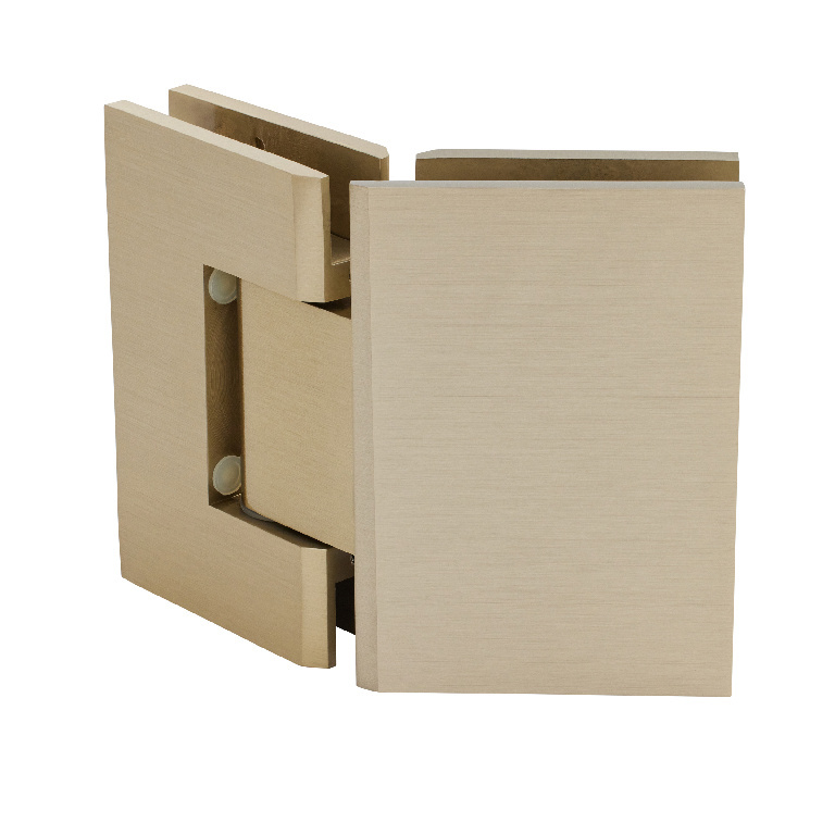CRL Geneva 045 Series Brushed Bronze 135&#176; Glass-to-Glass Hinges