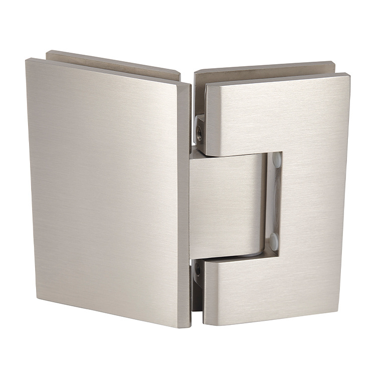 CRL Geneva 045 Series Brushed Nickel 135&#176; Glass-to-Glass Hinges
