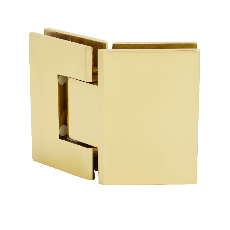 CRL Geneva 045 Series Brass 135&#176; Glass-to-Glass Hinges