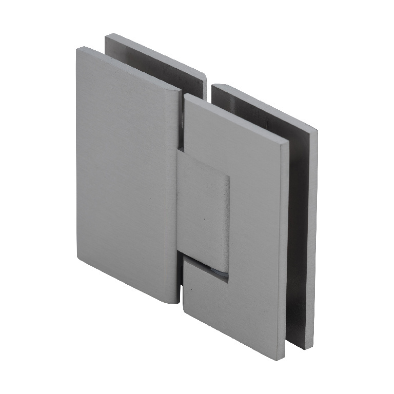 CRL Geneva 180 Series Brushed Nickel 180&#186; Glass-To-Glass Standard Hinge