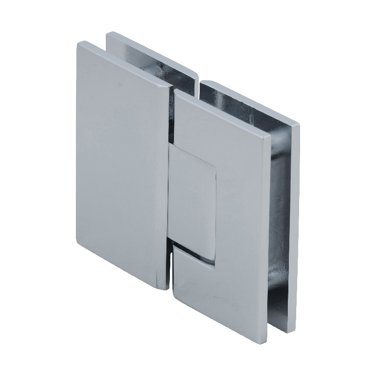 CRL Geneva 180 Series Polished Chrome 180&#186; Glass-To-Glass Standard Hinge