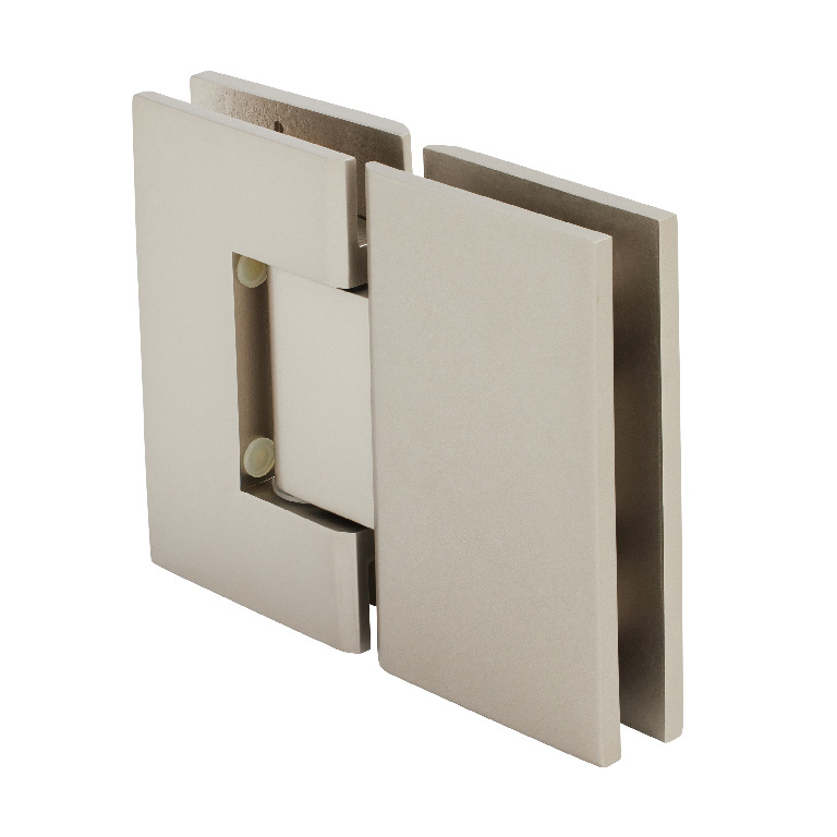 CRL Geneva 180 Series Satin Nickel 180&#186; Glass-To-Glass Standard Hinge
