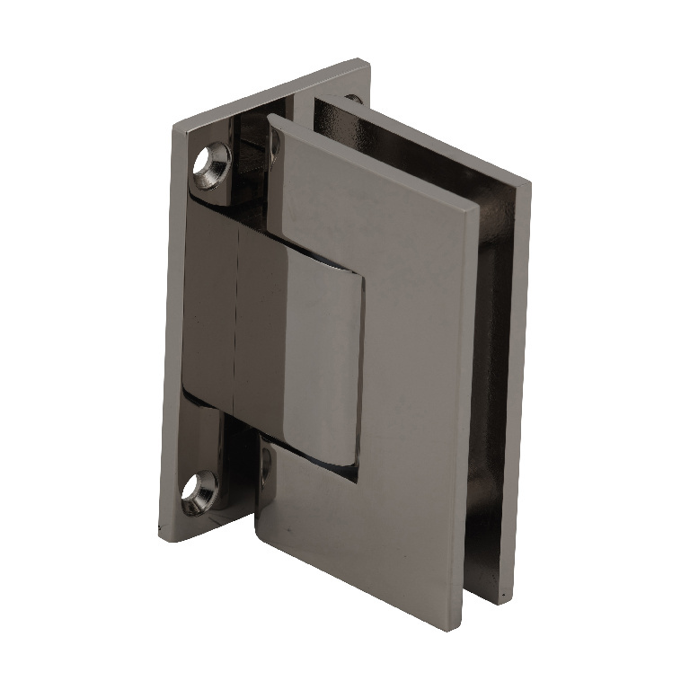 CRL Geneva 337 Series Polished Nickel Adjustable Wall Mount Full Back Plate Hinge