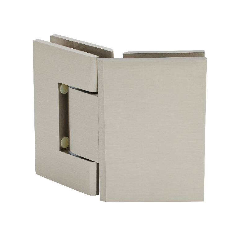 CRL Geneva 345 Series Brushed Nickel Adjustable 135&#176; Glass-to-Glass Hinge