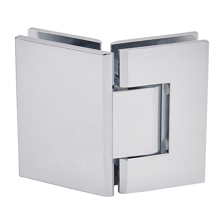 CRL Geneva 345 Series Polished Chrome Adjustable 135&#176; Glass-to-Glass Hinge