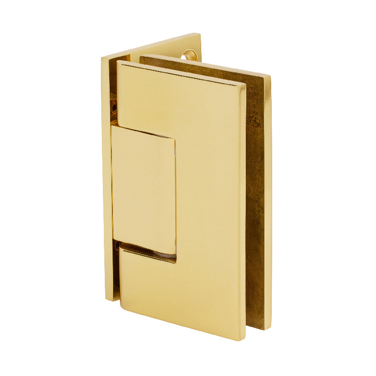 CRL Geneva 544 Series Polished Brass Wall Mount Offset Back Plate Hinge