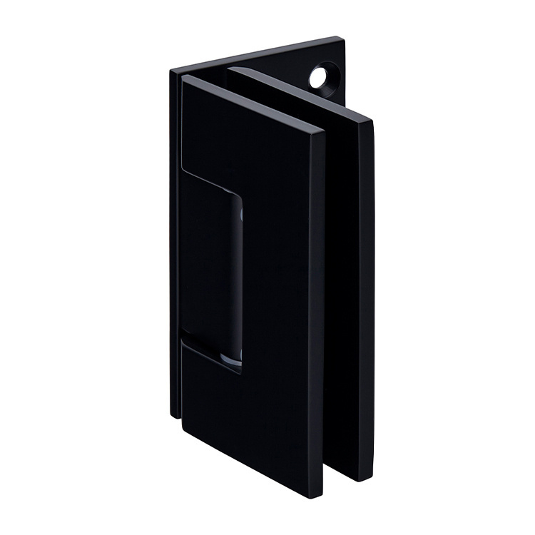 CRL Geneva 544 Series Matte Black Wall Mount Offset Back Plate Hinge