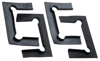 CRL Black Replacement Gasket Pack with Fin for Geneva Hinges