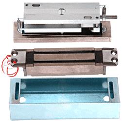 CRL Locknetics&#174; Electromagnetic Bottom Rail Mortised Shear Lock - 3,000 Pound Holding Force