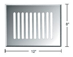 CRL 8" X 12" Glass Mirror Grille