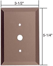 CRL Dimmer Switch Glass Mirror Plate - Bronze