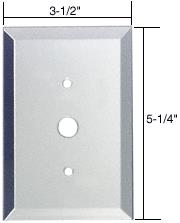 CRL Dimmer Switch Glass Mirror Plate - Clear