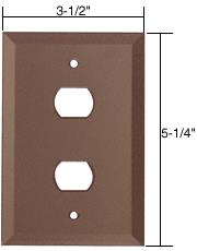 CRL 2X Despard Glass Mirror Plate - Bronze
