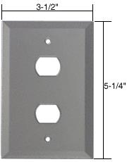 CRL 2X Despard Glass Mirror Plate - Gray