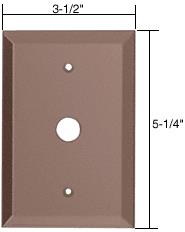 CRL Small Telephone 5/8" Hole Glass Mirror Plate - Bronze
