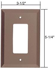 CRL Decora Glass Mirror Plate - Bronze