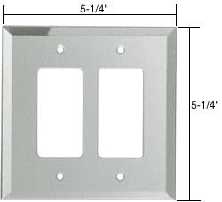 CRL 2X Decora Glass Mirror Plate - Clear