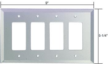 CRL 4X Decora Glass Mirror Plate - Clear