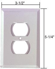 CRL Duplex Plug Glass Mirror Plate - Clear