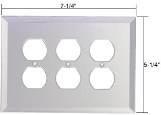 CRL 3X Duplex Glass Mirror Plate - Clear