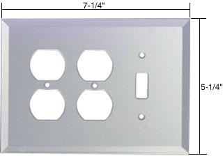 CRL Toggle and 2X Duplex Glass Mirror Plate - Clear