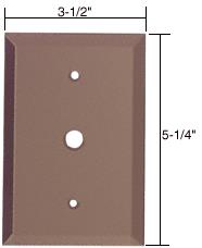 CRL 3/8" Cable TV Glass Mirror Plate - Bronze