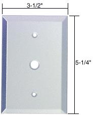 CRL 3/8" Cable TV Glass Mirror Plate - Clear