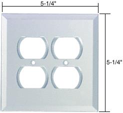 CRL 2X Duplex Glass Mirror Plate - Clear