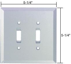 CRL 2X Toggle Glass Mirror Plate  - Clear