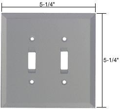 CRL 2X Toggle Glass Mirror Plate  - Gray