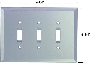 CRL 3X Toggle Glass Mirror Plate - Clear