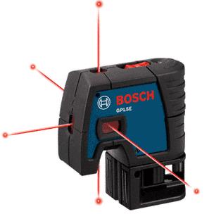 CRL Bosch 5-Point Laser Level - Discontinued | Replaced by GPL5
