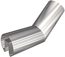 CRL Custom Reverse Angle Vertical Corner for 3/4" (19 mm) Glass Cap Railings