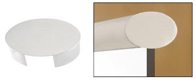 CRL Mill Aluminum 4" X 2-1/2" Oval End Cap for Cap Railing - 20' Long