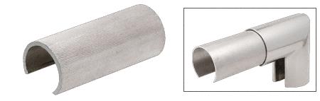 CRL Aluminum 1.9" Connector Sleeve for Cap Railings, Cap Rail Corners, and Hand Railings
