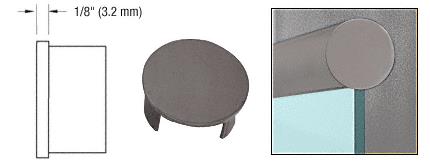 CRL Dark Bronze Anodized End Cap for 1.9" Cap Railing